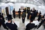 כ"ק אדמו"ר מסערט וויזניץ שליט"א ביי קביעת מזוזה בבית מדרשו אין אשדוד 