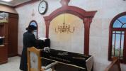 כ"ק אדמו"ר מצאנז שליט"א ביי קבלת קהל בבית מדרשו אין קרית צאנז ירושלים.   