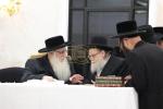 כ"ק אדמו"ר מצאנז שליט"א נעמט אויף קהל חסידיו אין שטאט אלעד