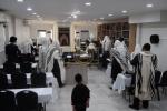 הגה"צ אב"ד צאנז ארה"ב שליט"א אויף א ביקור חיזוק בקרב בני קהילתו לרגל ימים הנוראים הבעלל"ט