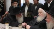 כ"ק אדמו"ר מצאנז שליט"א באזוכט ביי כ"ק גאב"ד ירושלים שליט"א 
