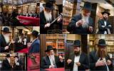 בית דין פון הגאון רבי בערל לאזאר שליט"א ביים איבערקוקען די מעסערס פון די שוחטים אין רוסלאנד 