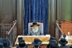כ"ק אדמו"ר מסאטמאר שליט"א ביים סוגיא פארלערנען און לחיים אין היכל הישיבה