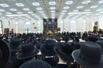 כ"ק אדמו"ר מסאטמאר שליט"א ביים סוגיא פארלערנען און לחיים אין היכל הישיבה