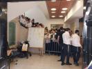 ראש הישיבה הגר"ד לאנדא שליט"א ביים אריינקומען אין ישיבת מיר פאר א שיחת הכנה