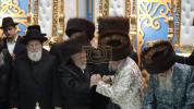כ"ק אדמו"ר מליסקא שליט"א ביי שמחת בית השואבה אין באבוב און מונקאטש