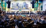 שמחת בית השואבה בראשות הגה"צ אב"ד סאטמאר קרית יואל שליט"א בסוכה הגדולה דק"ק קרית יואל