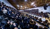 שמחת בית השואבה בראשות הגה"צ אב"ד סאטמאר קרית יואל שליט"א בסוכה הגדולה דק"ק קרית יואל