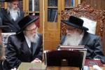 כ"ק אדמו"ר מזלאטשוב שליט"א באזוכט ביי כ"ק אדמו"ר מצאנז שליט"א 