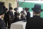 מעמד הנחת תפילין ושמחת החאלאקא ומסיבות לחיים פאר נכדי הגה"צ ראש ישיבת סאטמאר בני ברק שליט"א ביים עלטער זיידן כ"ק אדמו"ר מוויזניץ שליט"א אין מושב אורה
