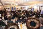 דינער 'חמשת אלפים' שע"י בוני ציון דקהל באבוב לאנדאן - בראשות הרה"צ רבי חיים שלום שליט"א בנו בכורו של כ"ק אדמו"ר מבאבוב שליט"א מוצש"ק וארא
