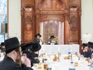 כ"ק אדמו"ר מסאטמאר שליט"א ביי שיעור סוגיא וראש חודש ניסן סעודה במתיבתא