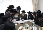  מסיבת לחיים וקנין זכות פונעם היכל התורה בבית המדרש שכונת גערי  בבית הנדיב הרה"ח ר' משה זילבערשטיין שליט"א בראשות כ"ק אדמו"ר מסאטמאר שליט"א 