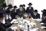 מסיבת לחיים וקנין זכות פונעם היכל התורה בבית המדרש שכונת גערי  בבית הנדיב הרה"ח ר' משה זילבערשטיין שליט"א בראשות כ"ק אדמו"ר מסאטמאר שליט"א 