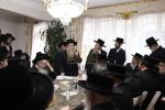  מסיבת לחיים וקנין זכות פונעם היכל התורה בבית המדרש שכונת גערי  בבית הנדיב הרה"ח ר' משה זילבערשטיין שליט"א בראשות כ"ק אדמו"ר מסאטמאר שליט"א 