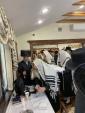 שמחת הברית לבן הנולד אצל ר' יעקב אהרן כ"ץ בן הרה"ג ר' דוד שליט"א בן אב"ד סלאוויטא שליט"א וחתן הרה"ג ר' מאיר זלמן שטעג שליט"א בהשתתפות כ"ק אדמו"ר ממאקאווא שליט"א וכ"ק אדמו"ר מראחמיסטריווקא שליט"א ואבד"ק תולדות אהרן שליט"א