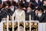 גרויסארטיגע מעמד סיום כתיבת ספר תורה פון כ"ק אדמו"ר מסאטמאר שליט"א בשילוב מיטן שלחן הטהור לרגל ל"ג בעומר 