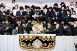 גרויסארטיגע מעמד סיום כתיבת ספר תורה פון כ"ק אדמו"ר מסאטמאר שליט"א בשילוב מיטן שלחן הטהור לרגל ל"ג בעומר 
