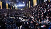 גרויסארטיגע מעמד סיום כתיבת ספר תורה פון כ"ק אדמו"ר מסאטמאר שליט"א בשילוב מיטן שלחן הטהור לרגל ל"ג בעומר 