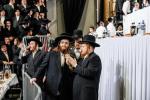 גרויסארטיגע מעמד סיום כתיבת ספר תורה פון כ"ק אדמו"ר מסאטמאר שליט"א בשילוב מיטן שלחן הטהור לרגל ל"ג בעומר 