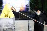 הגאון רבי שאול אלתר שליט"א ביים אנצידן די מדורת אש