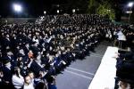מעמד ההדלקה רבתי, ע"י כ"ק גאב"ד סאטמאר מאנסי שליט"א | ליל ל"ג בעומר תשפ"ו | בחצר בית המדרש הגדול ד'סאטמאר מאנסי