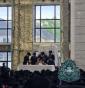 פולע גאלערי: תפילת שחרית און מעמד צאתכם לשלום פאר כ"ק אדמו"ר מסאטמאר שליט"א אויף וועג צו מקומות הקדושים אין אייראפע