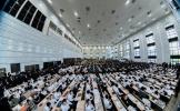 פולע גאלערי: תפילת שחרית און מעמד צאתכם לשלום פאר כ"ק אדמו"ר מסאטמאר שליט"א אויף וועג צו מקומות הקדושים אין אייראפע