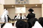 ערשטע עליה לתורה פון כ"ק אדמו"ר מסאטמאר שליט"א אויפן נייעם ספר תורה