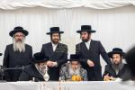 די מלכות'דיגע אויפנאמע דורך די הכנסת אורחים און שטאט צאנז פאר די נסיעה הרוממה בוני המלוכה בראשית כ"ק אדמו"ר מסאטמאר שליט"א די פארגאנגענע ערב שבת קודש
