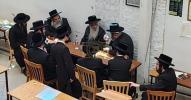 מעמד יציקת הבורות ומסיבת לחיים פארן מקוה טהרה החדש בילא פיגא דקהל יטב לב ד'סאטמאר שכונת סאוט אכט נדבת הנגיד ר' יקותיאל דוד אהרן ווייס מראשי קהילת סאטמאר