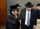 מעמד תפילת השל"ה ערב ר"ח סיון בראשות כ"ק אדמו"ר מסקולען שליט"א פון לעיקוואד מיט די נגידים פון מוסדות חסד לאברהם