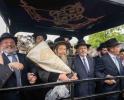 מעמד הכנסת ספר תורה בחצר הקודש סקולען פון לעיקוואד אסרו חג שבועות נדבת משפ' ווייס