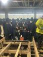 מעמד יציקת הבורות פאר א נייע מקוה, בראשות הגה"צ אב"ד סאטמאר וויליאמסבורג שליט"א 