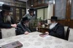 Main image for הגה"צ רבי ישראל יוסף קאהן בנו הגדול של אדמו"ר מתולדות אהרן וראש מבצר הכוללים באר יוסף באזוכט ביי גדולי ישראל לרגל שמחת החתונה‬ פון א קינד