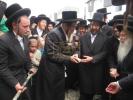 מעמד הנחת אבן הפינה לביהמ"ד החדש "בית שערים" מאנסי בהנהלת הרה"ג מאיר נפתלי אילאוויטש רב ואב"ד שליט"א