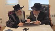 כ"ק אדמו"ר מצאנז קלויזנבורג שליט"א בביקור אצל כ"ק אדמו"ר מליסקא שליט"א