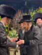 כ"ק אדמו"ר מסאדיגורא שליט"א באטייליגט זיך ביי א שבע ברכות 