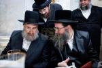 אדמורים ורבנים בשמחת הבר מצוה בבית הנגיד הטפסר רבי אברהם יודא מאנדל הי"ו