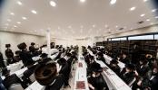 געהויבענער מעמד הנחת אבן הפינה פארן נייעם בנין המפואר ישיבה גדולה תורת משולם פייש ד'טאהש - ניו יארק 