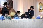 כ"ק אדמו"ר מסאטמאר שליט"א ביים מעמד חנוכת הבית פונעם בנין הבית רחל החדש 'בנין אברהם יודא מאנדל' אין וויליאמסבורג 