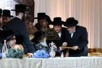 כ"ק אדמו"ר מסאטמאר שליט"א ביים מעמד חנוכת הבית פונעם בנין הבית רחל החדש 'בנין אברהם יודא מאנדל' אין וויליאמסבורג 