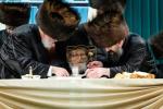 חנוכת בניני המוסדות צוזאמען מיט שמחת השבע ברכות בחצר הקודש סקווירא
