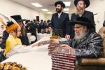 חומש סעודה אין סאטמאר מאנטריאל בראשות כ"ק אדמו"ר מסאטמאר שליט"א 