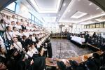 קבלת פנים פאר כ"ק אדמו"ר מסאטמאר שליט"א דורך די ילדי התלמוד תורה אין מאנטריאל