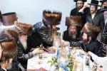חגיגת הכנסת ספר תורה  להיכל ישיבת עסק התורה  ע"י הרבני הנגיד הרה"ח רבי יואל פליישמאן שליט"א פטרון הישיבה ונדבן הספר  בהשתתפות אדמור"י ורבני העיר שליט"א, מרביצי תורה ותלמידי הישיבה