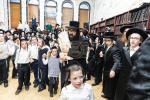חגיגת הכנסת ספר תורה  להיכל ישיבת עסק התורה  ע"י הרבני הנגיד הרה"ח רבי יואל פליישמאן שליט"א פטרון הישיבה ונדבן הספר  בהשתתפות אדמור"י ורבני העיר שליט"א, מרביצי תורה ותלמידי הישיבה