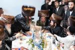 חגיגת הכנסת ספר תורה  להיכל ישיבת עסק התורה  ע"י הרבני הנגיד הרה"ח רבי יואל פליישמאן שליט"א פטרון הישיבה ונדבן הספר  בהשתתפות אדמור"י ורבני העיר שליט"א, מרביצי תורה ותלמידי הישיבה