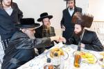 חגיגת הכנסת ספר תורה  להיכל ישיבת עסק התורה  ע"י הרבני הנגיד הרה"ח רבי יואל פליישמאן שליט"א פטרון הישיבה ונדבן הספר  בהשתתפות אדמור"י ורבני העיר שליט"א, מרביצי תורה ותלמידי הישיבה