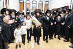 חגיגת הכנסת ספר תורה  להיכל ישיבת עסק התורה  ע"י הרבני הנגיד הרה"ח רבי יואל פליישמאן שליט"א פטרון הישיבה ונדבן הספר  בהשתתפות אדמור"י ורבני העיר שליט"א, מרביצי תורה ותלמידי הישיבה